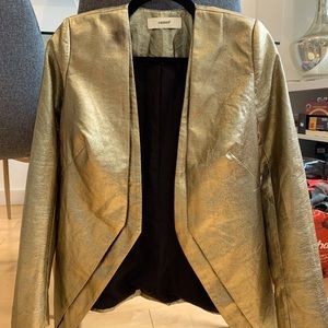 C/MEO COLLECTIVE Vintage Gold Shimmer Blazer